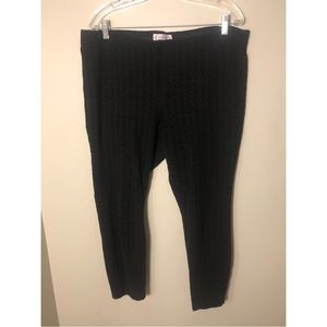 💜5 FOR $20💜 Nanette Lepore Black Velvet Patterned Leggings